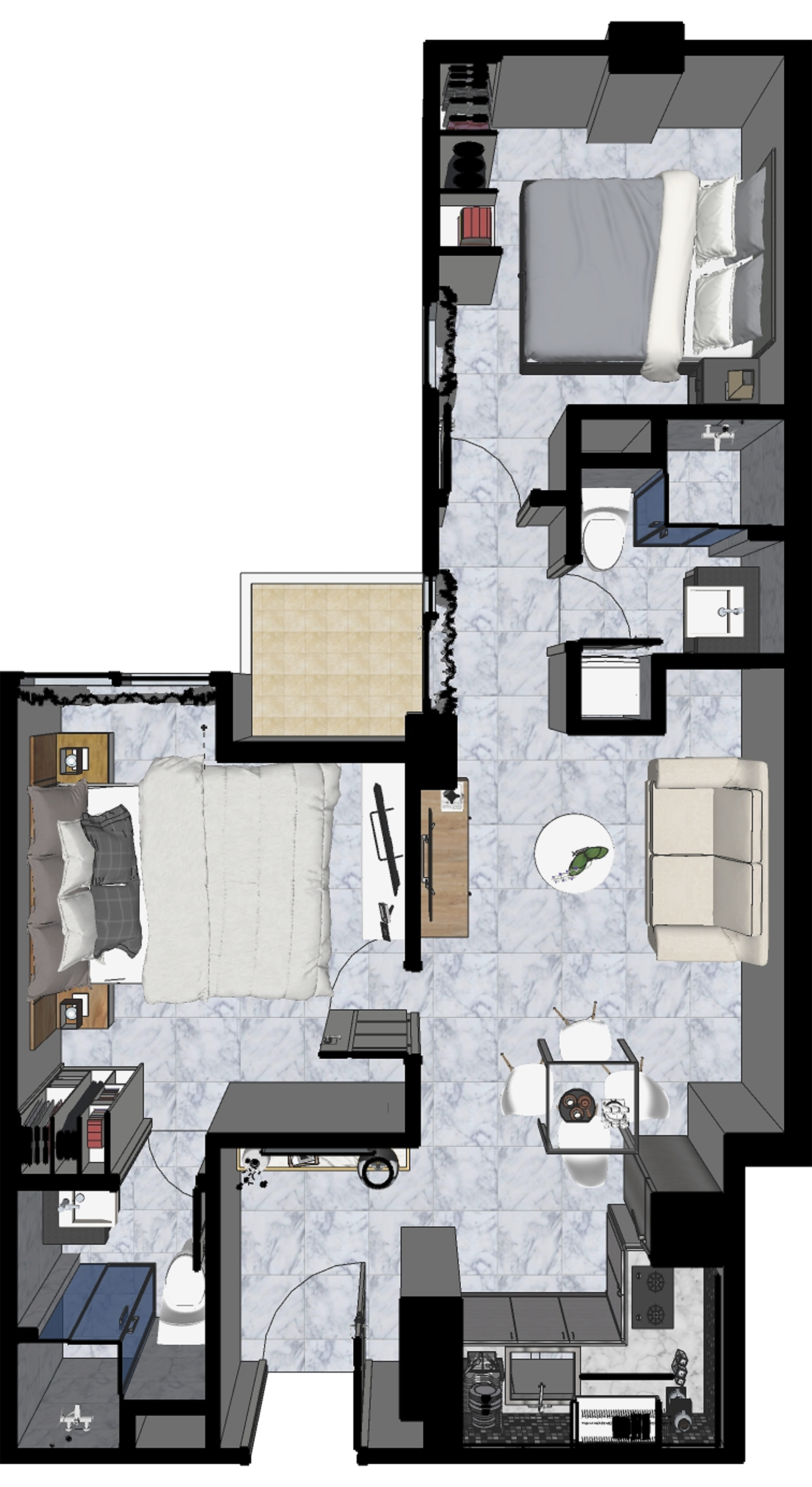 1 BEDROOM